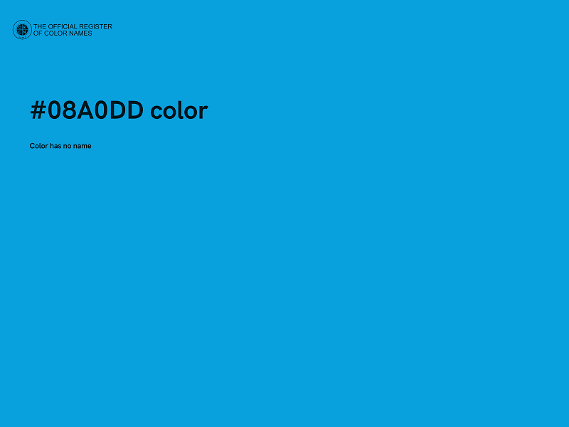 #08A0DD color image