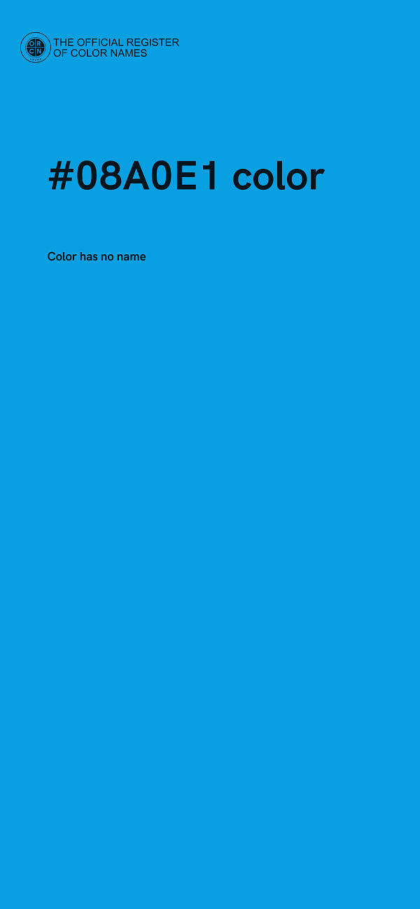#08A0E1 color image
