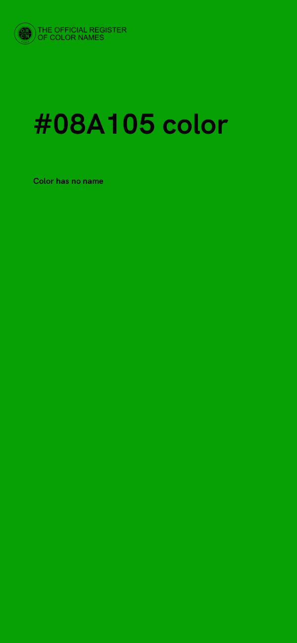 #08A105 color image