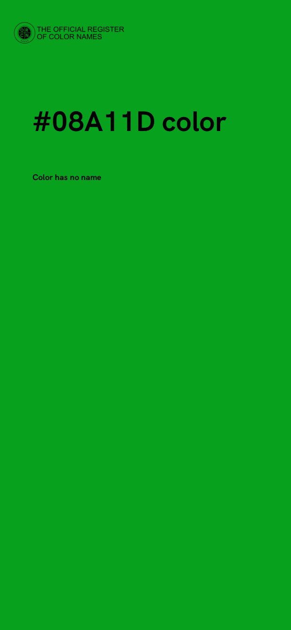 #08A11D color image