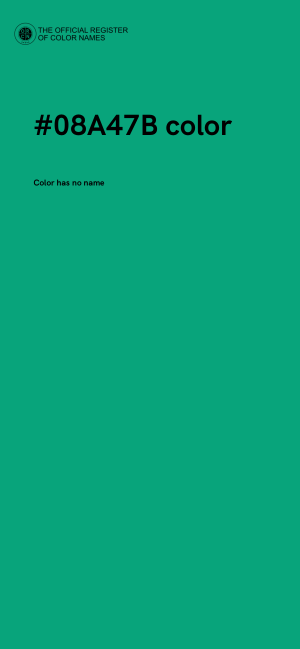 #08A47B color image