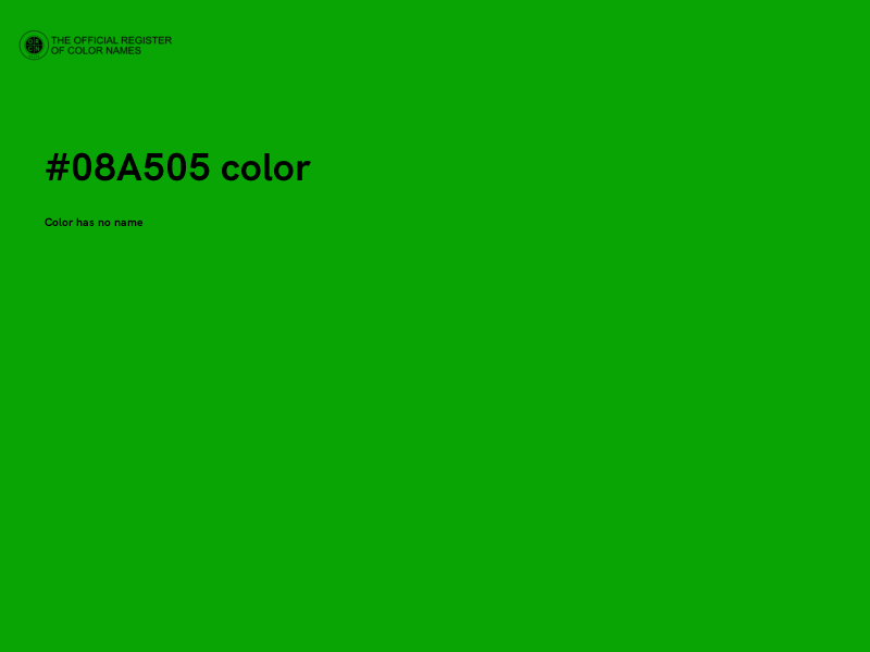 #08A505 color image