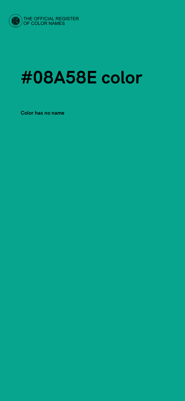#08A58E color image