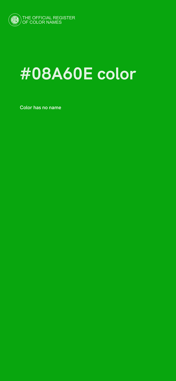 #08A60E color image