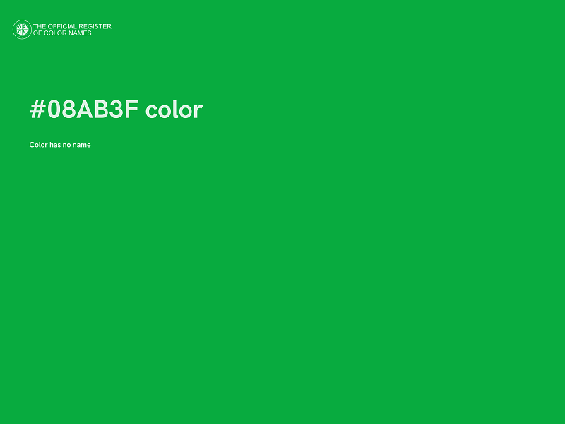 #08AB3F color image