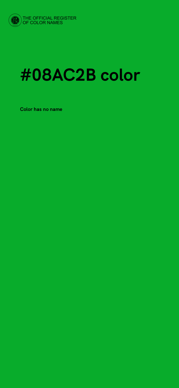 #08AC2B color image