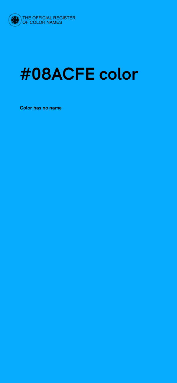 #08ACFE color image