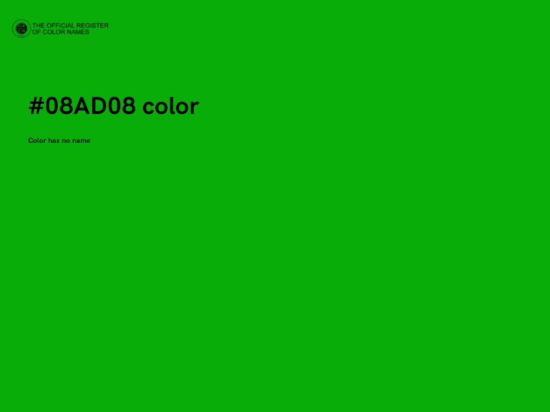 #08AD08 color image