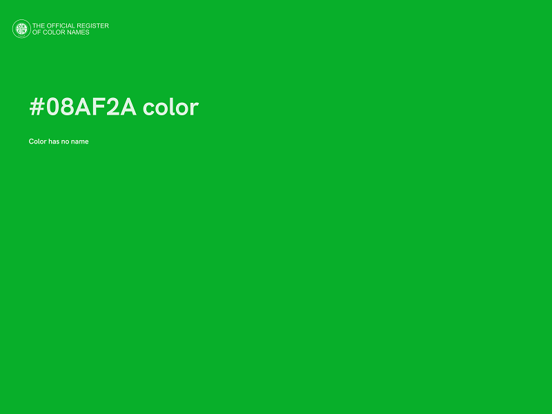 #08AF2A color image
