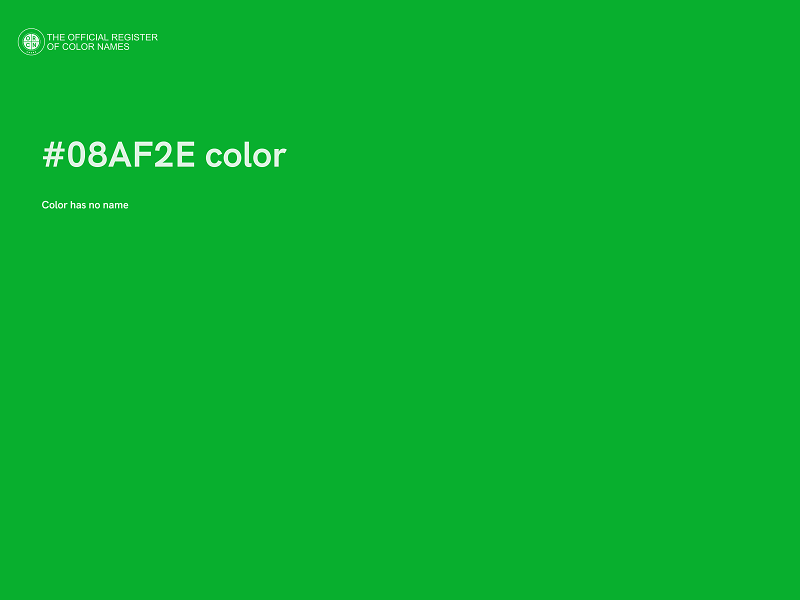 #08AF2E color image