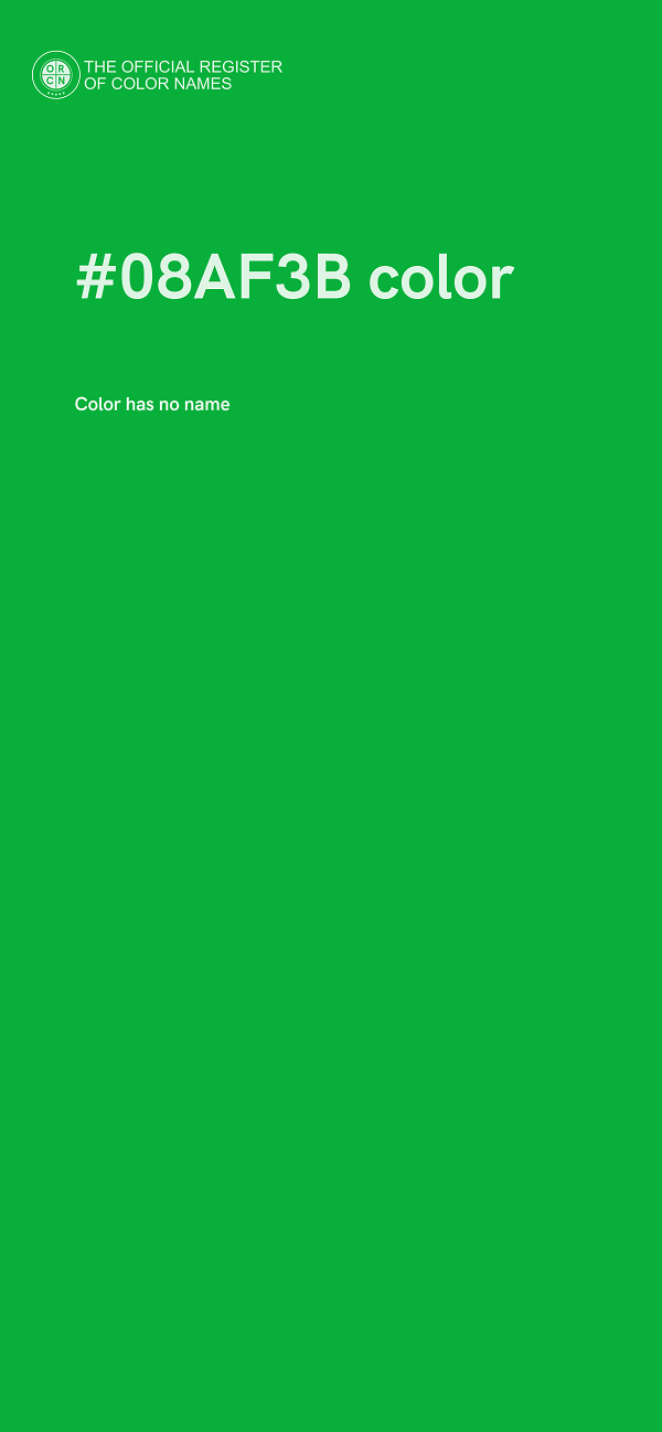 #08AF3B color image