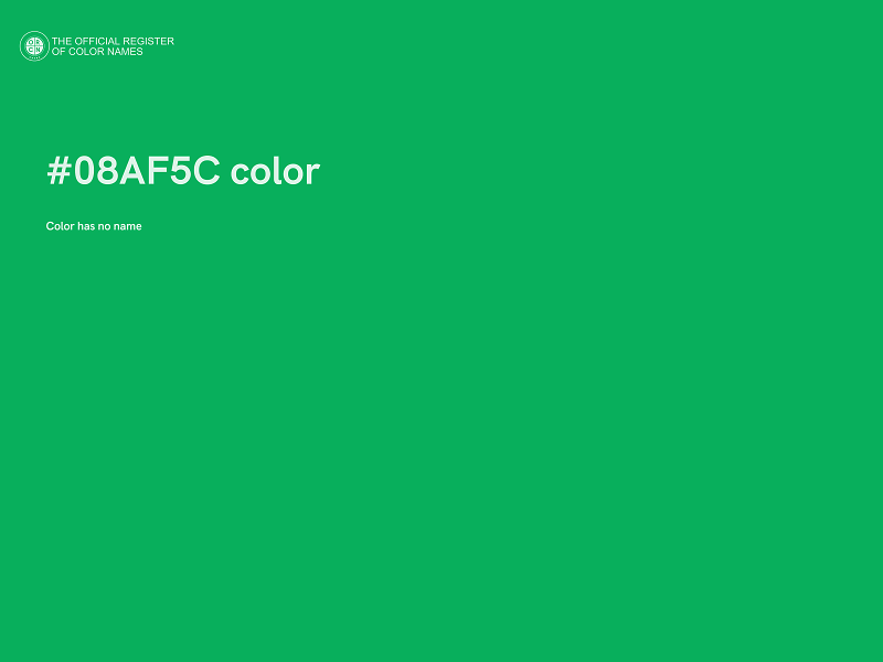 #08AF5C color image