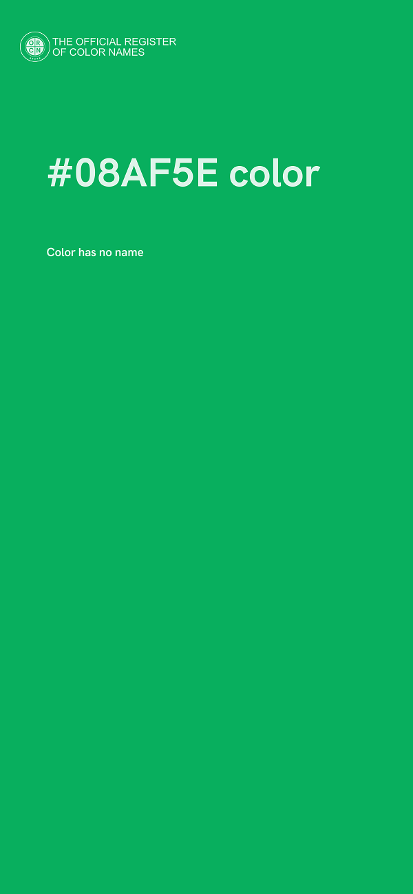 #08AF5E color image