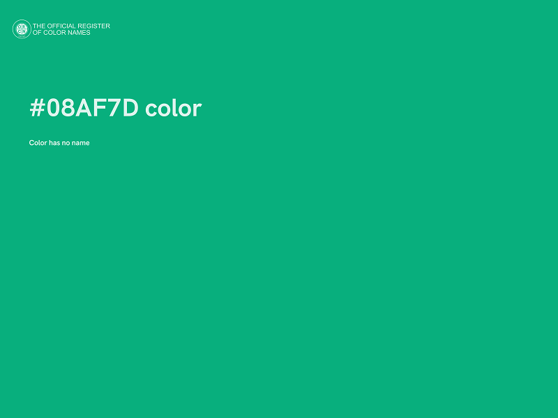 #08AF7D color image