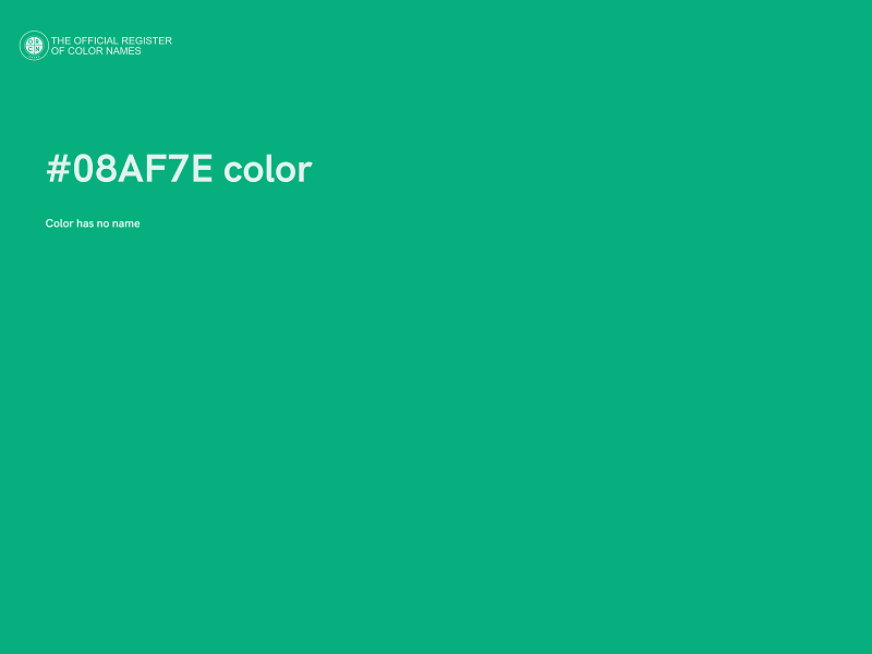 #08AF7E color image