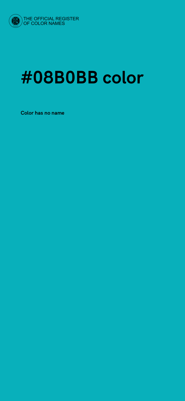 #08B0BB color image