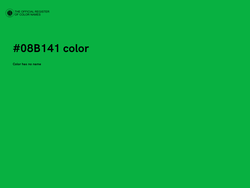 #08B141 color image