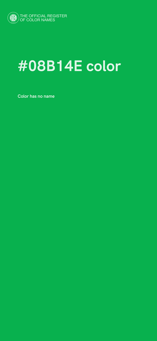 #08B14E color image