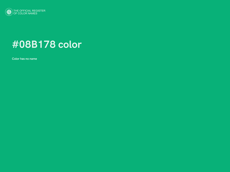 #08B178 color image