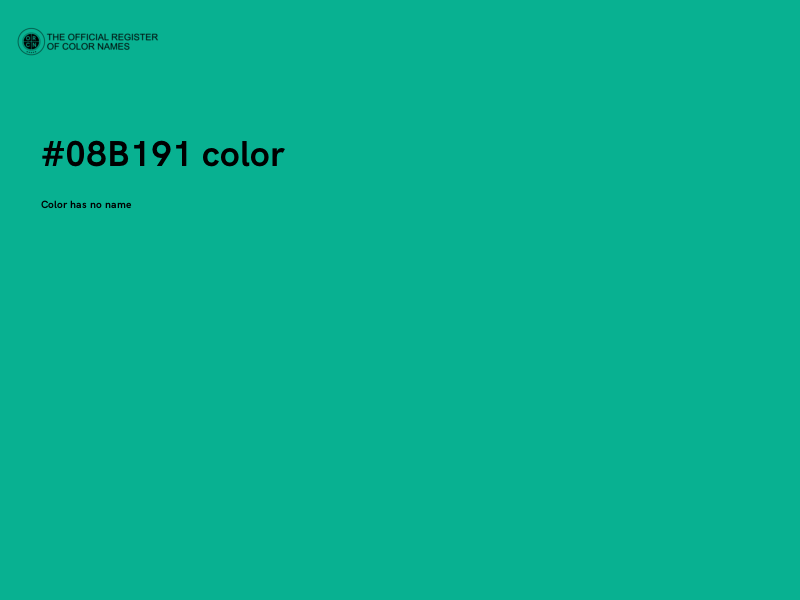 #08B191 color image