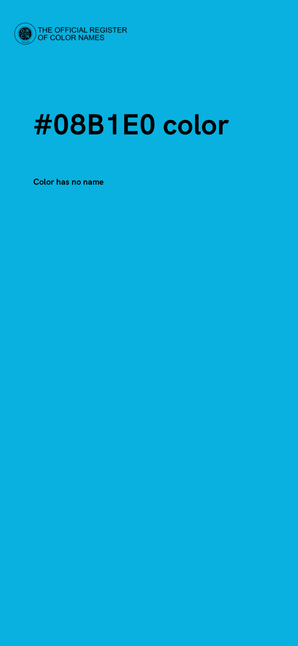 #08B1E0 color image