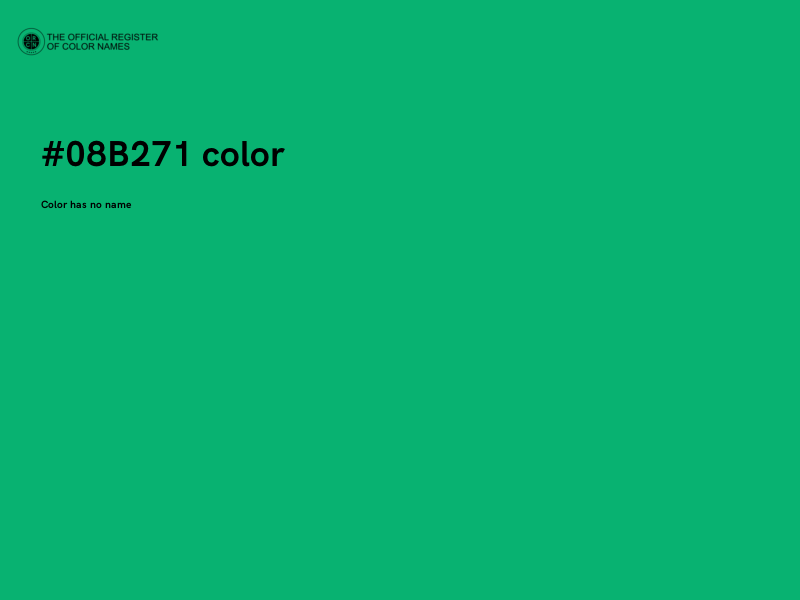 #08B271 color image