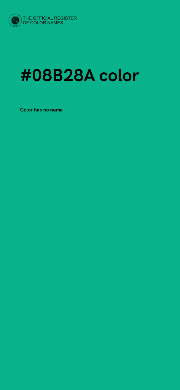 #08B28A color image