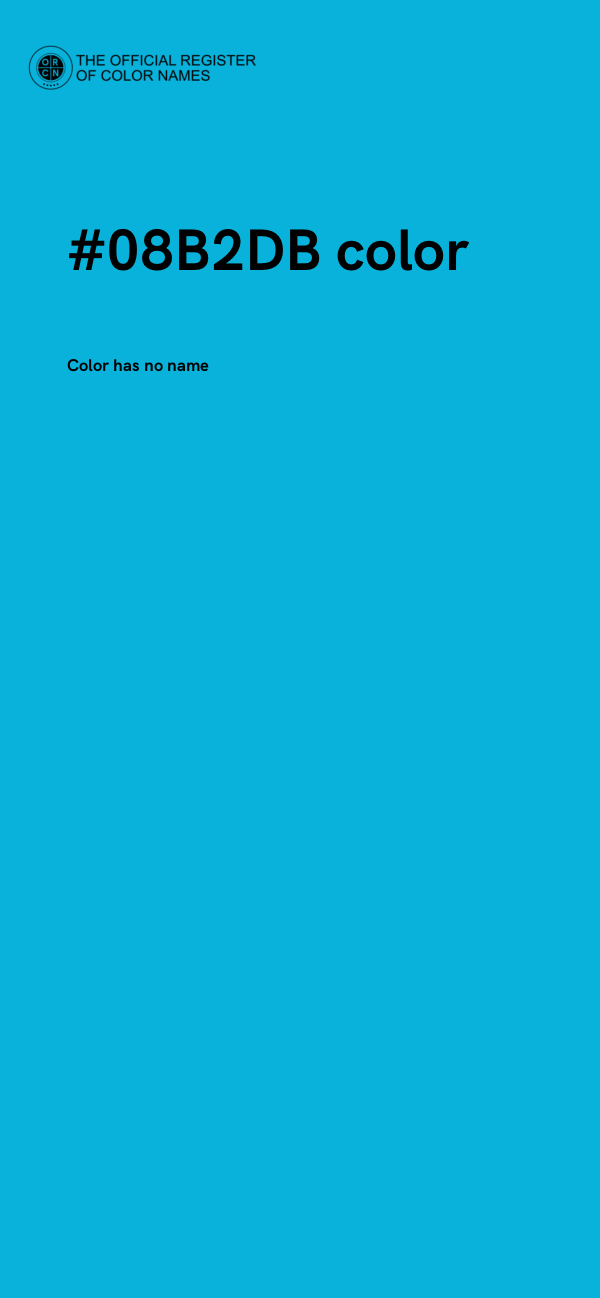 #08B2DB color image