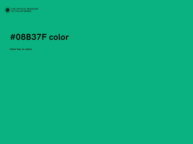 #08B37F color image