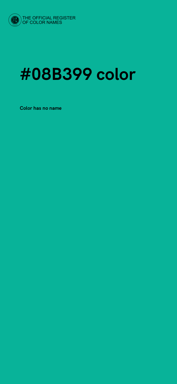 #08B399 color image