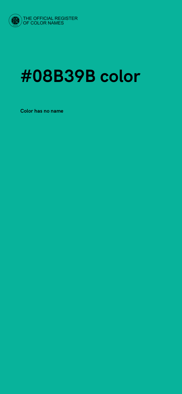 #08B39B color image
