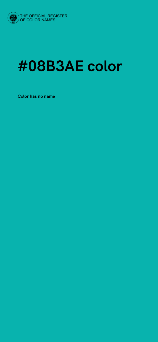 #08B3AE color image