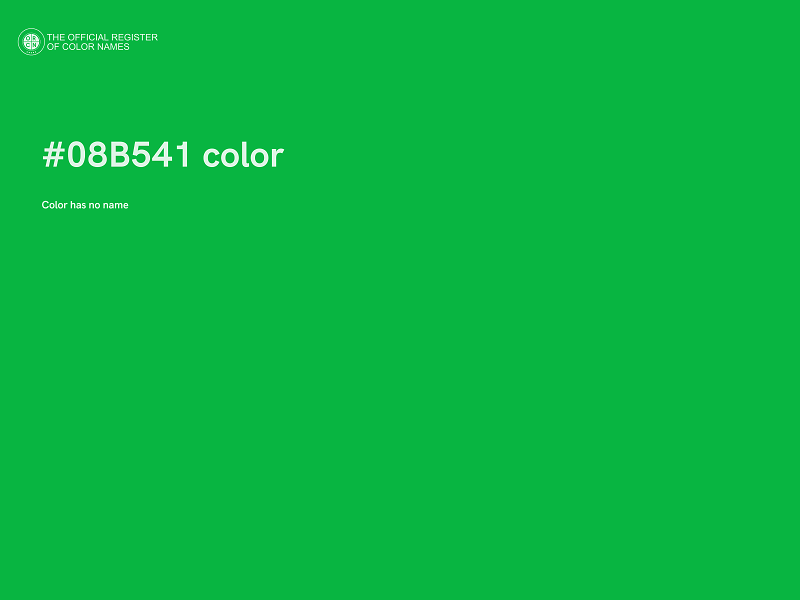 #08B541 color image