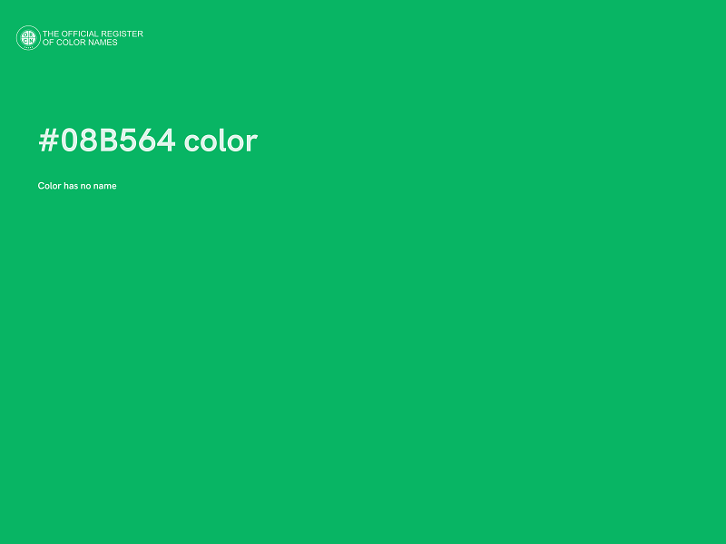 #08B564 color image