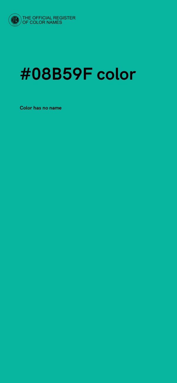 #08B59F color image