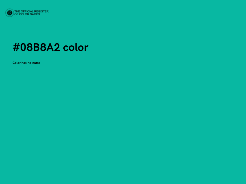 #08B8A2 color image