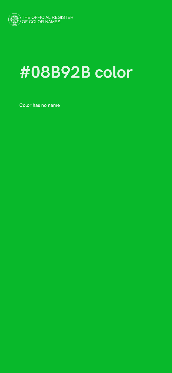 #08B92B color image
