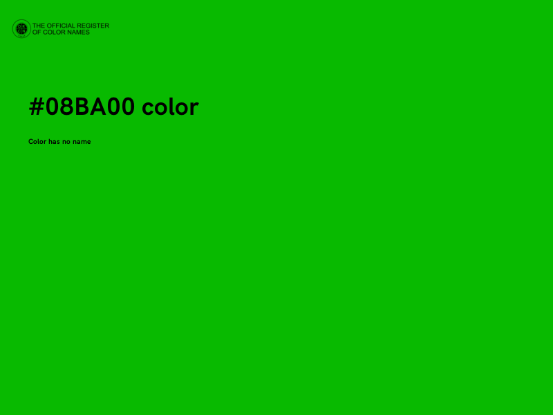 #08BA00 color image