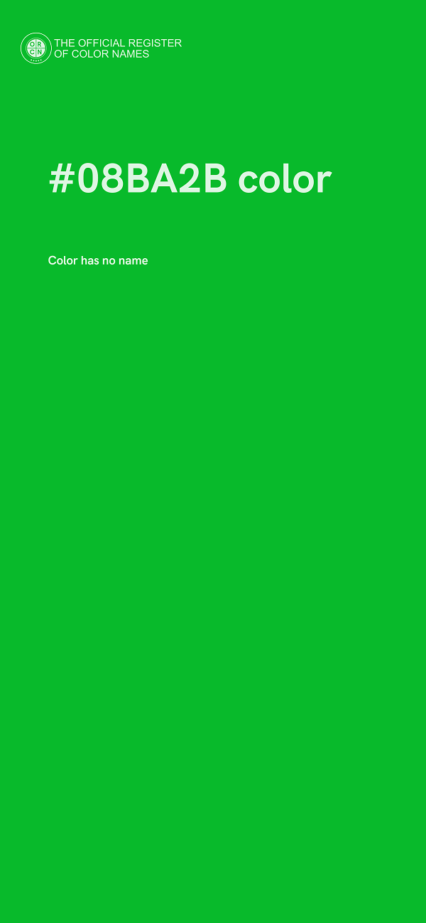 #08BA2B color image