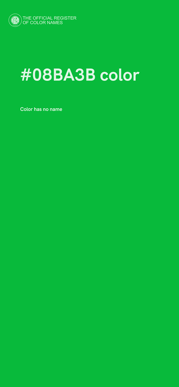 #08BA3B color image