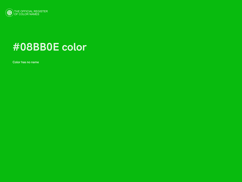 #08BB0E color image