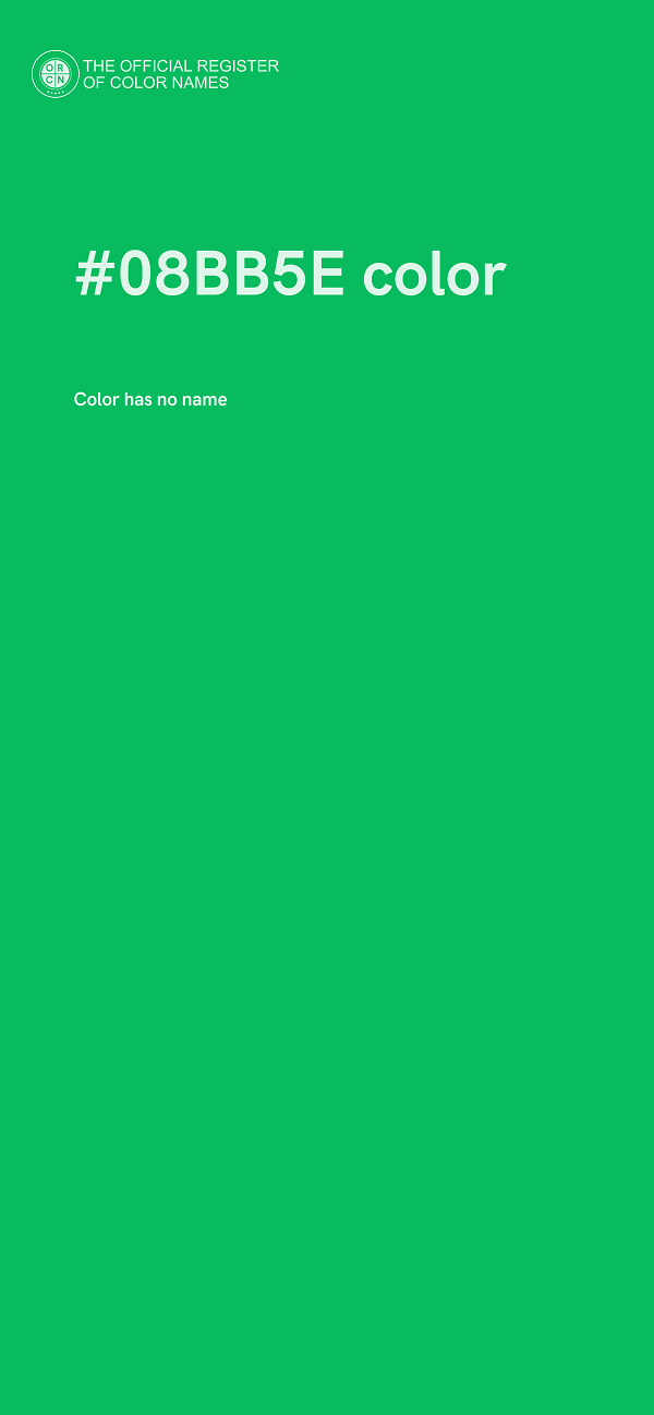 #08BB5E color image
