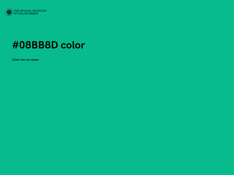 #08BB8D color image