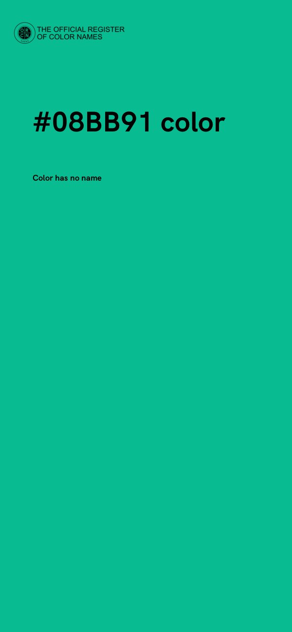 #08BB91 color image