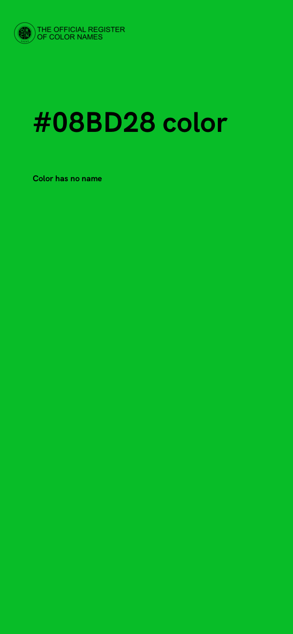 #08BD28 color image