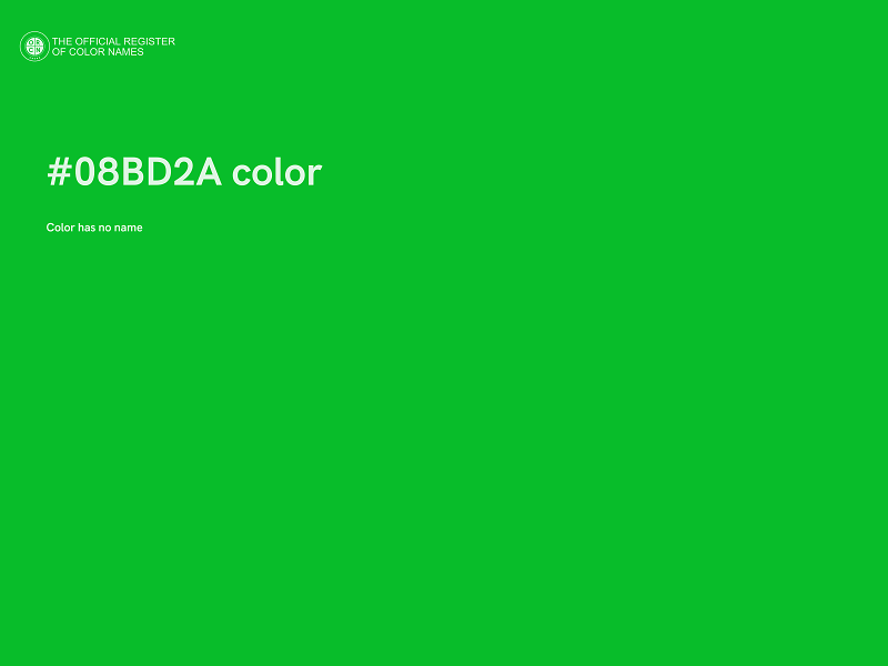 #08BD2A color image