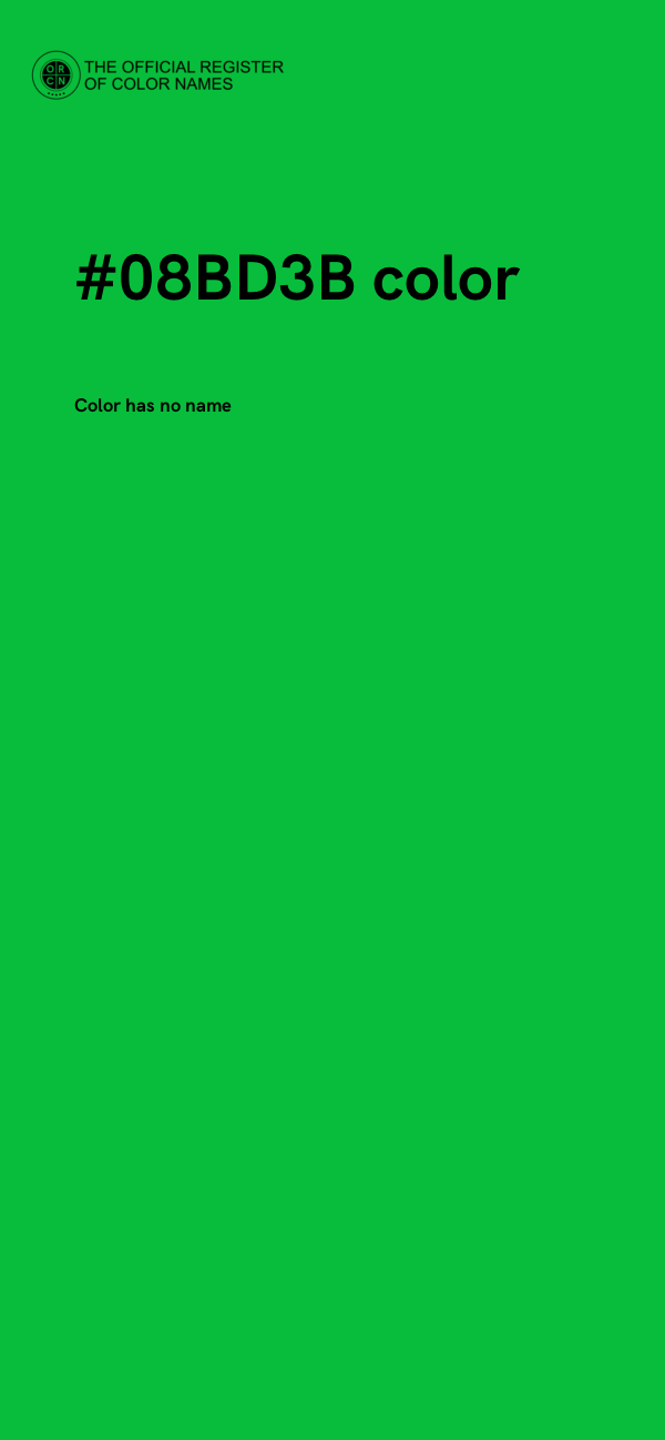 #08BD3B color image