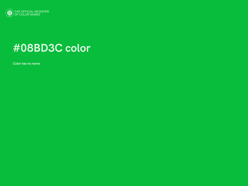 #08BD3C color image