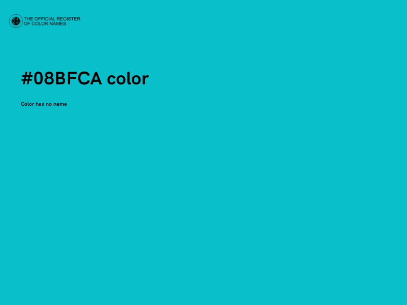 #08BFCA color image