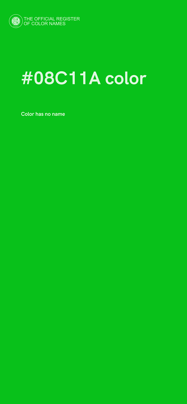 #08C11A color image